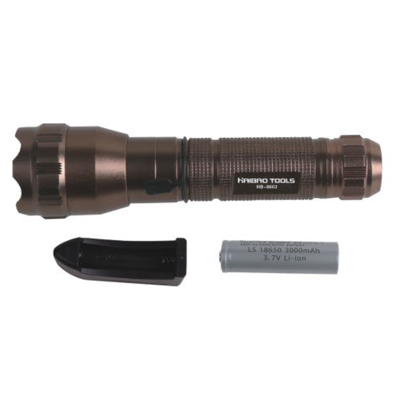 Aluminum alloy rechargeable strong light flashlight